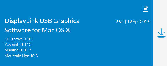 2016最新Displaylink外置USB显卡MAC苹果电脑OSX系统中文驱动