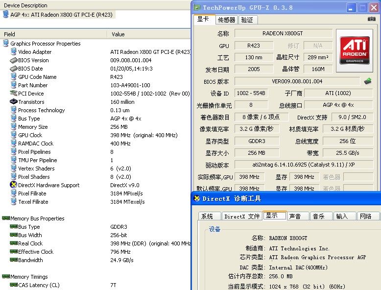 pcidv.com/ati x800 vivo agp specification