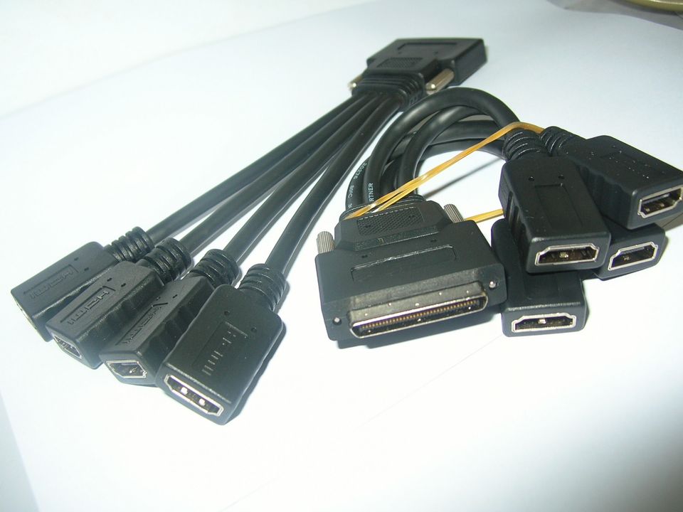 pcidv.com/VHDCI TO HDMI *4 一分四路HDMI分屏显示线
