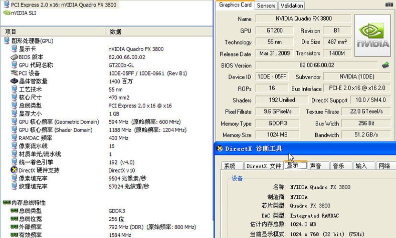 pcidv.com/quadro fx3800 gpuz specification