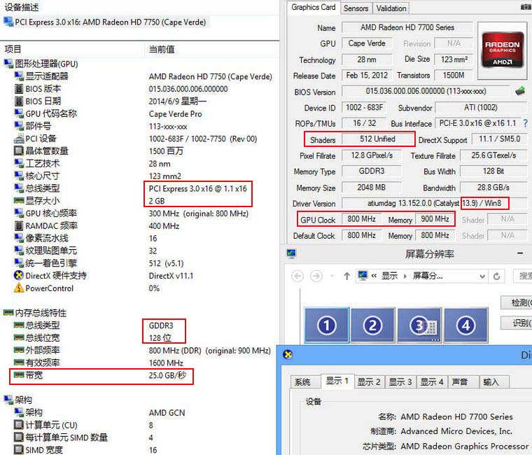 pcidv.com/VHDCI 7754-DL双链路双通道DVI四屏显卡参数