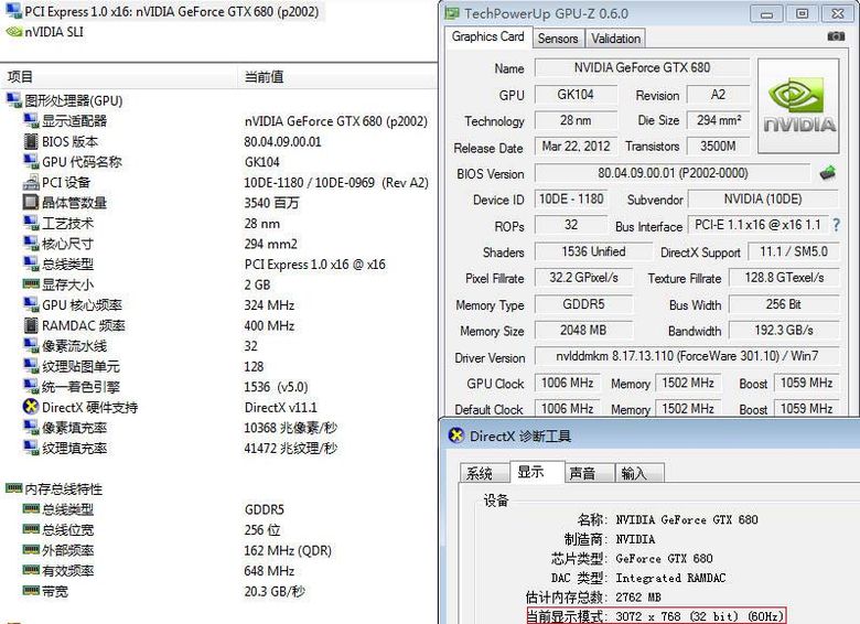 pcidv.com/gpuz gtx680 nvidia original specification