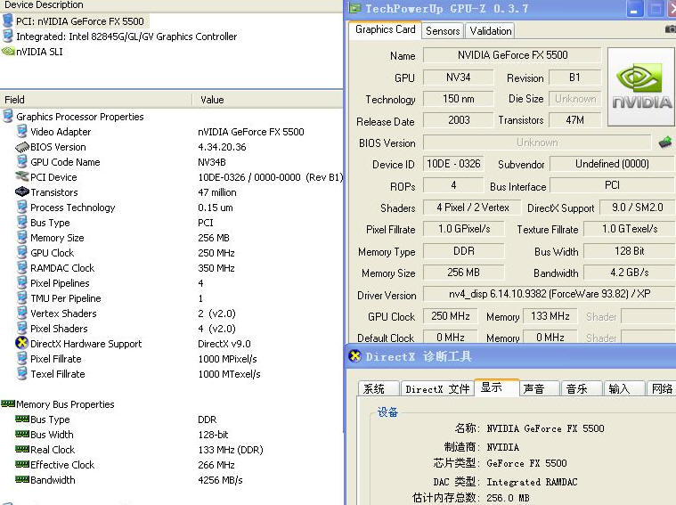 pcidv.com/nvidia 5500/5200 pci specification